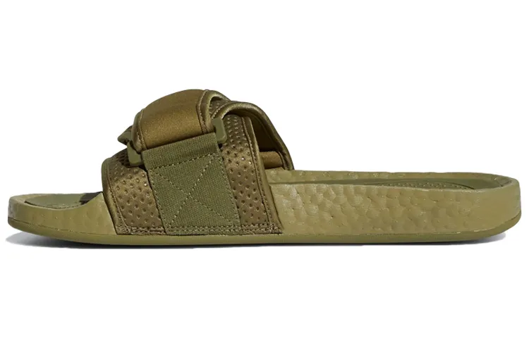 Adidas Originals Pharrell x Adidas Originals Boost Slides 'Olive Cargo'