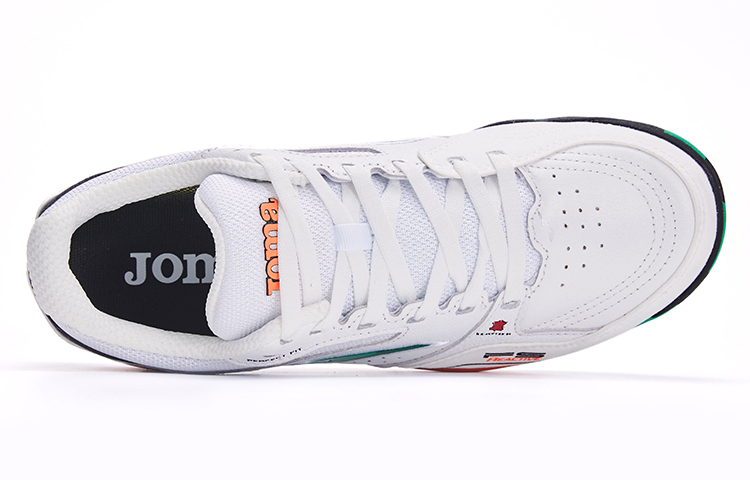 Joma IC/in Leather Slip Resistant Abrasion Resistant Soccer Shoes Men’s White Green