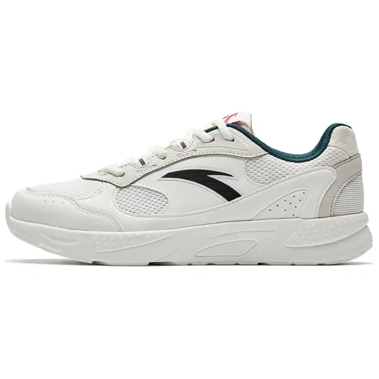 Anta Abrasion Resistant Slip Resistant Low top Casual Shoes Men's White Gray Black