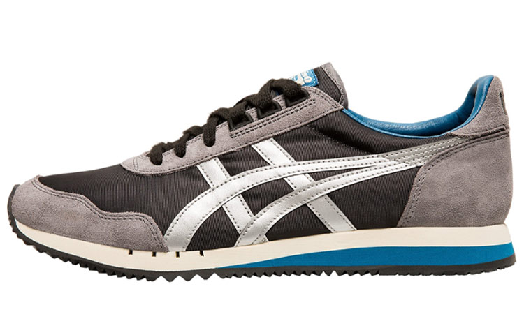 Onitsuka Tiger Dualio Cushioning Slip Resistant Abrasion Resistant Low top Casual Shoes Unisex Black Gray