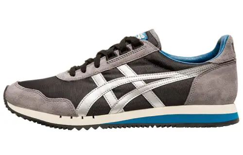 Onitsuka Tiger Dualio Cushioning Slip Resistant Abrasion Resistant Low top Casual Shoes Unisex Black Gray