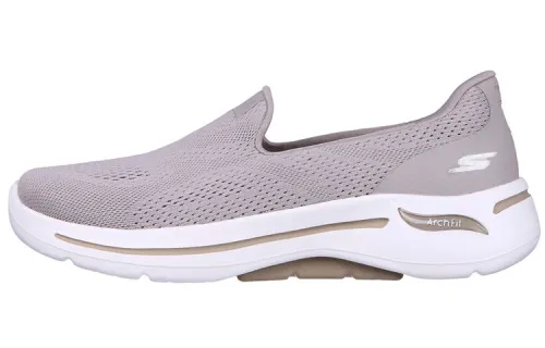 Skechers Go Walk Arch Fit Fabric Low top Casual Shoes Women's Taupe