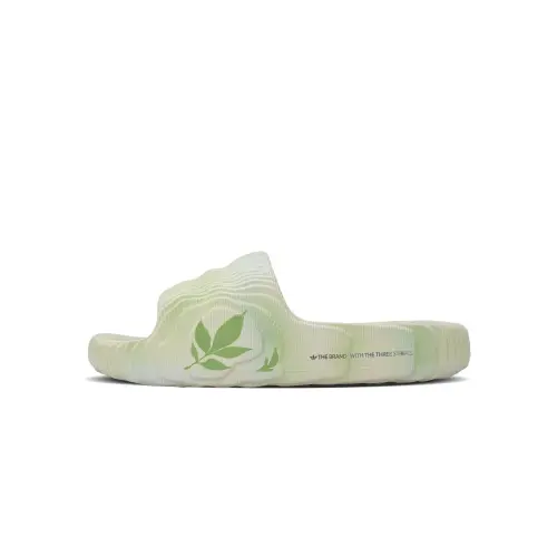 Adidas Originals ADILETTE 22 Abrasion Resistant Slide Slippers Unisex White Green