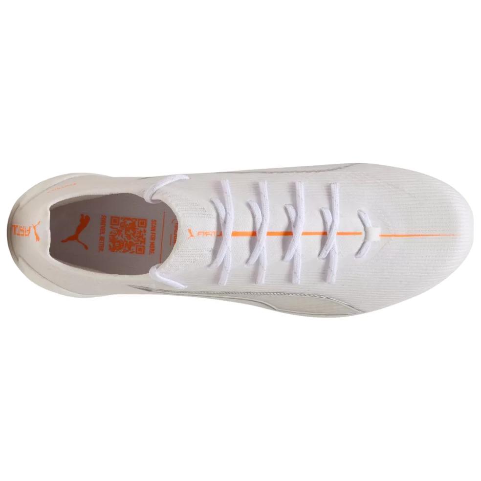 PUMA ULTRA 6 FG Firm Ground Artificial Turf, Natural Grass Abrasion Resistant Soccer Shoes Men’s White
