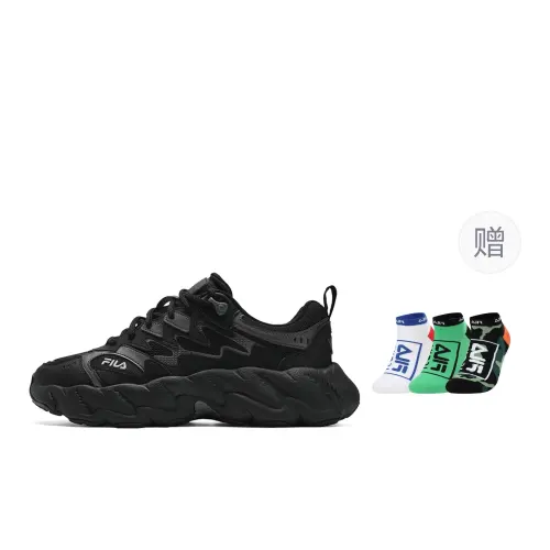 FILA FERN 2 Abrasion Resistant, Breathable, Lightweight Low top Casual Shoes Men's Black