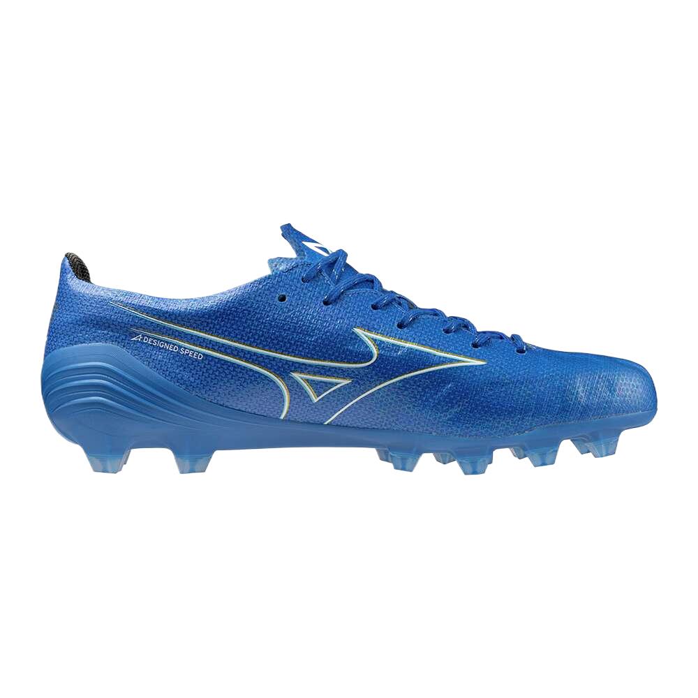 Mizuno Soccer Shoes Unisex Laser Blue White Gold