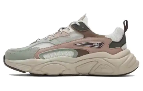 FILA Fila Mars 1 Mars 1S retro color matching low-top lifestyle casual shoes women's white brown
