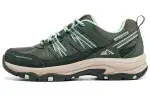 Skechers Trego Mesh, Leather Low top Sports Casual Shoes Women's Olive Green