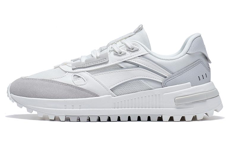 Li Ning Riding The Wind 2.0 Abrasion Resistant Breathable Low top Sports Casual Shoes Women's Gray White