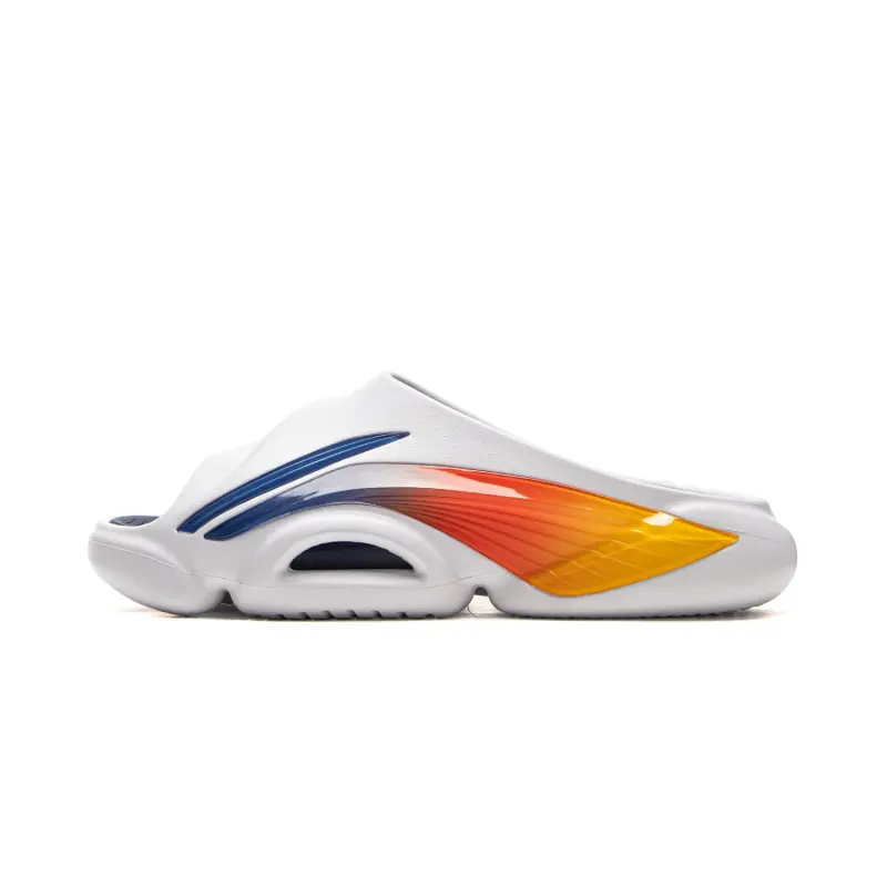 Li Ning BadFive SLIDE OG Slip Resistant Abrasion Resistant Slide Slippers Men's White