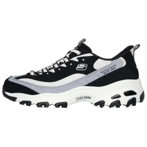 Skechers D'Lites 1.0 Milk Tea Bear Low top Casual Shoes Women's Black