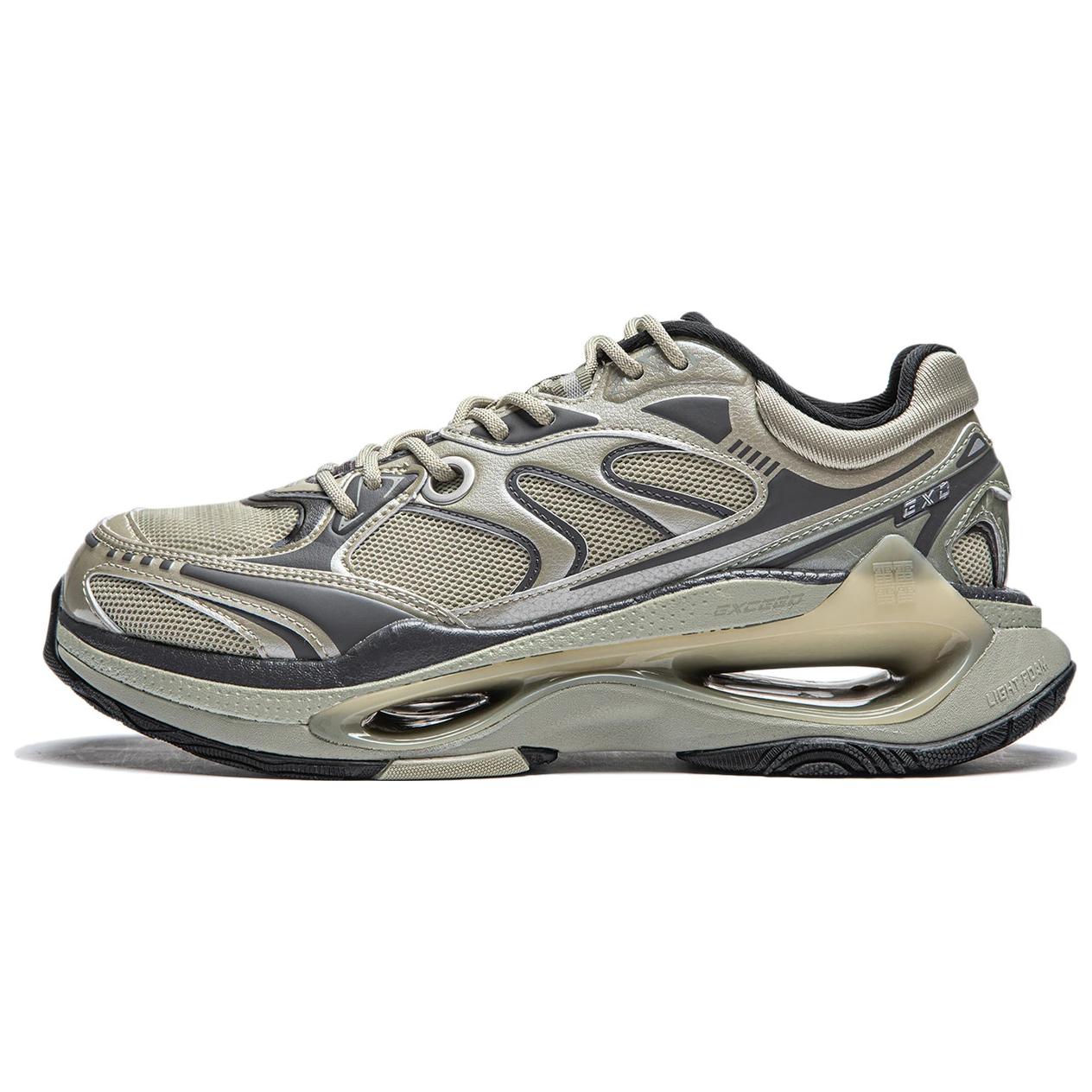 Li Ning Exceed Infinity Comfortable And Trendy Slip Resistant Abrasion Resistant Low top Casual Shoes Men's