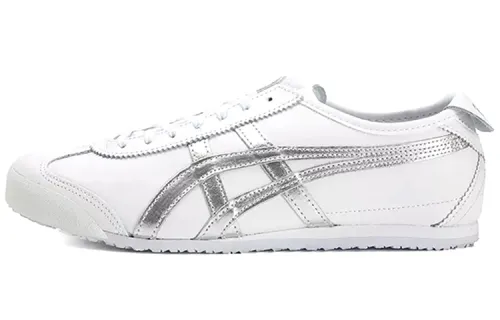 Onitsuka Tiger Onitsuka Tiger MEXICO 66 leather, comfortable and versatile, non-slip and lightweight, low-top lifestyle shoes, same style for men and women, silver