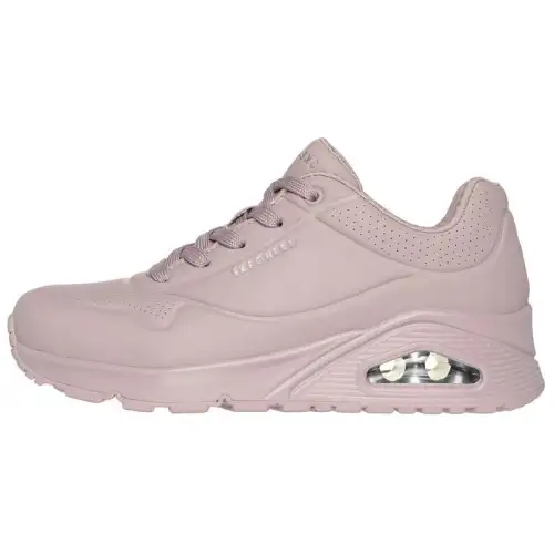 Skechers Uno Stand Abrasion Resistant Abrasion Resistant Low top Casual Shoes Women's Fuchsia