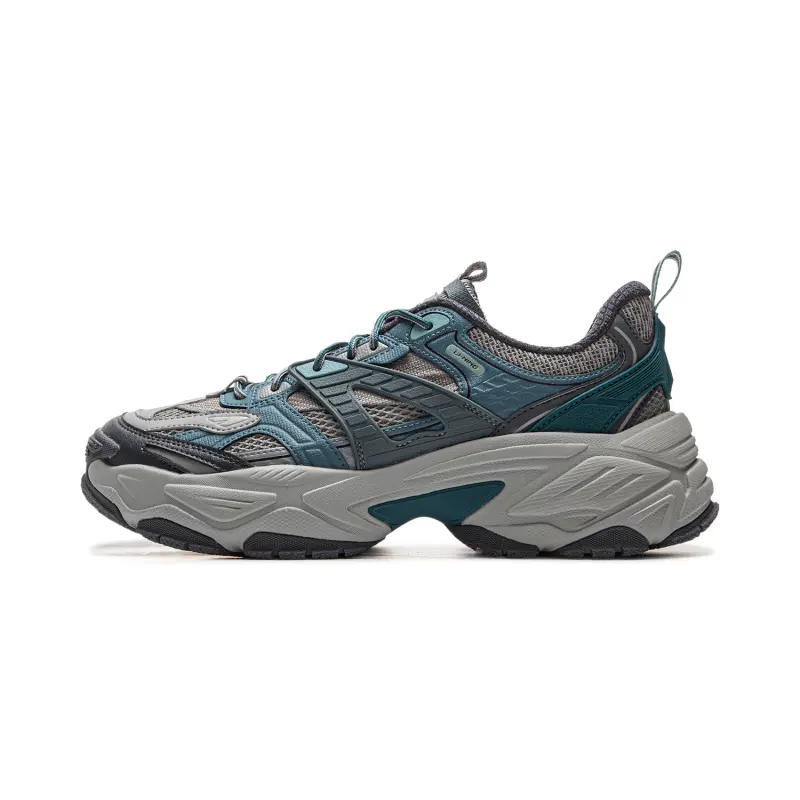 Li Ning Brown Sugar 2 Slip Resistant, Abrasion Resistant, Breathable Low top Casual Shoes Men's Blue Gray