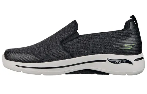 Skechers GO WALK 1 Arch Fit Our Earth Low top Casual Shoes Men's Black Gray