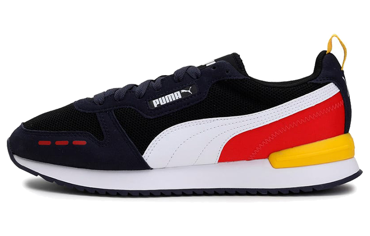 PUMA R78 Running Shoes Black/White/Yellow