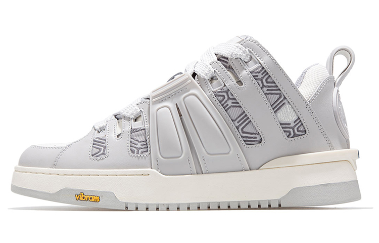 Palladium Pallablast St Mg Textile, Leather Slip Resistant Abrasion Resistant Low top Casual Shoes Women's Gray White