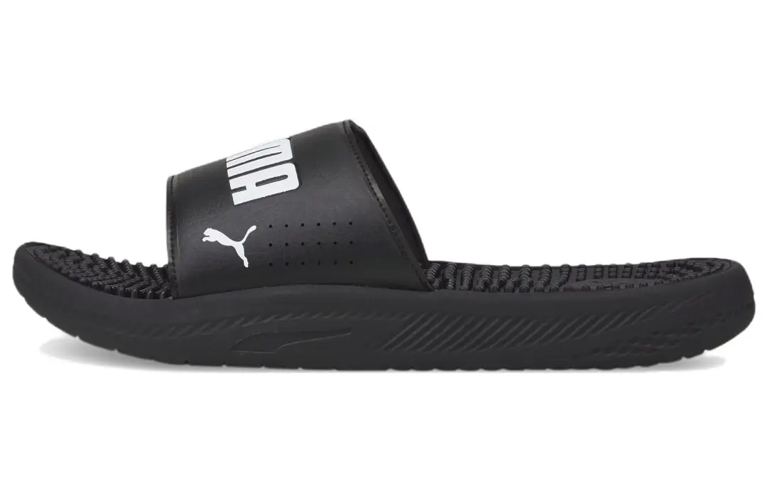 PUMA Softride Slide Massage Slides 'Black White'