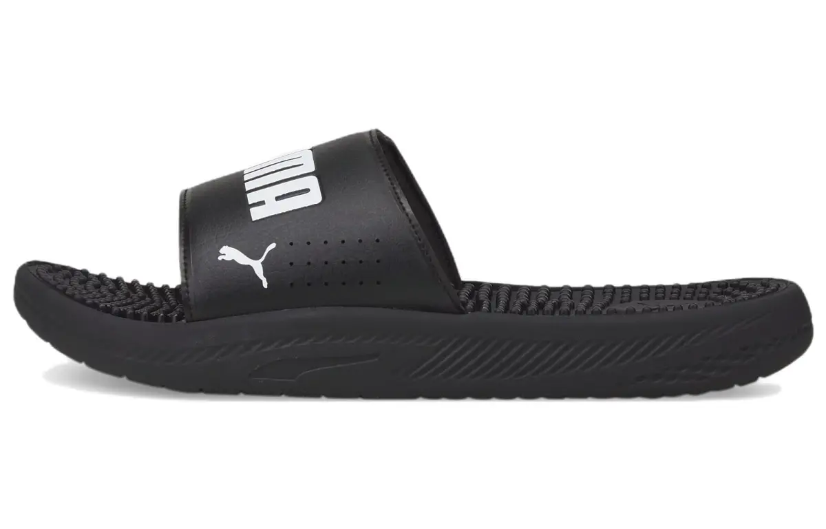 PUMA Softride Slide Massage Slides 'Black White'