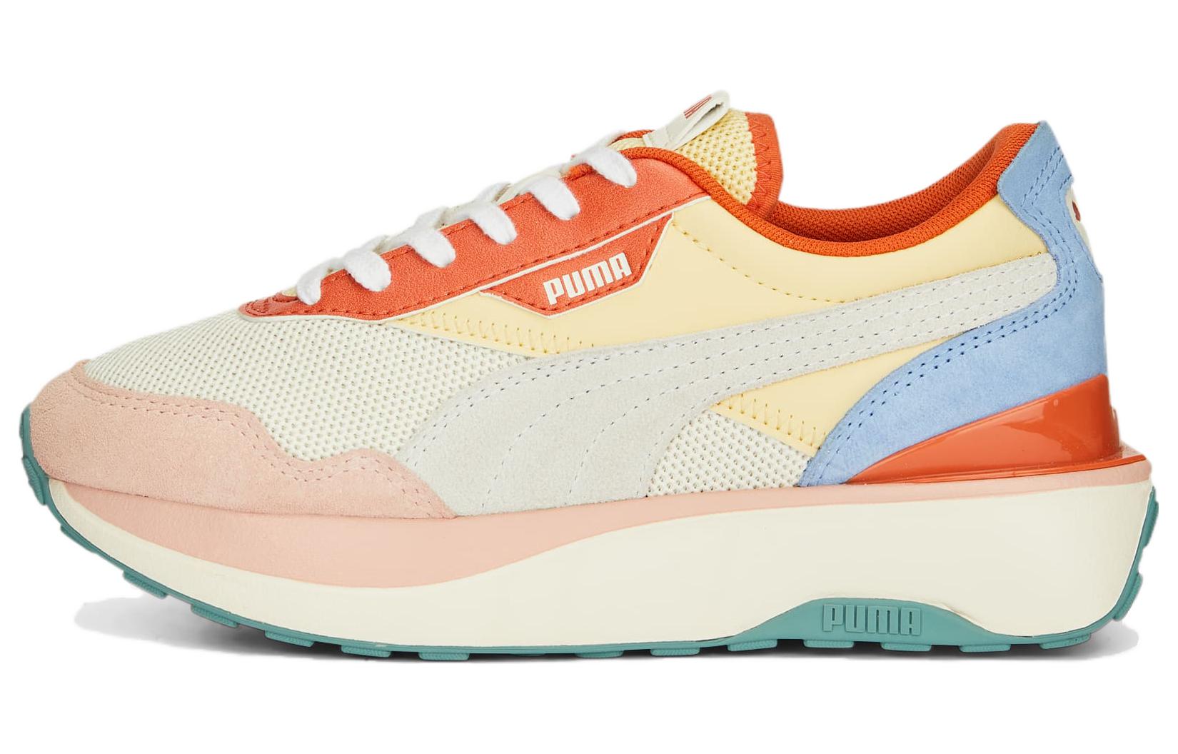 PUMA Cruise Rider Trainer Low top Sports Casual Shoes Women's Beige Pink Orange