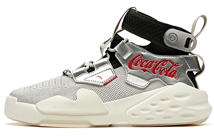 Anta Bastard Coca Cola Zero Collaboration Slip Resistant Lightweight Non slip Lightweight High top Casual Shoes Men's