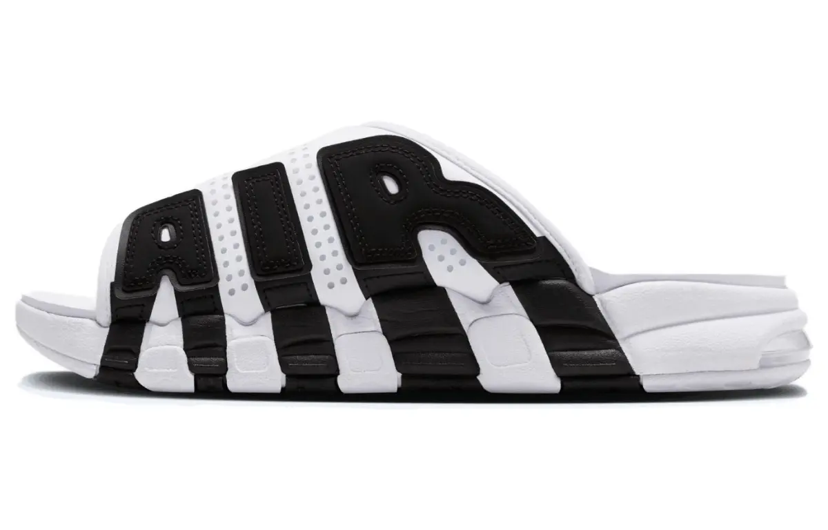 Nike Air More Uptempo Slide White Black Red