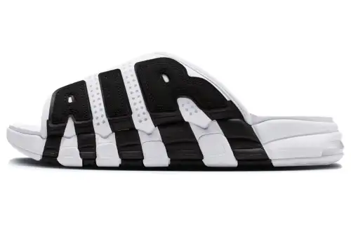 Nike Air More Uptempo Slide White Black Red