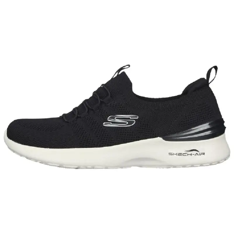 Skechers Skech Air Dynamight Perfect Steps Abrasion Resistant Low top Casual Shoes Women's Black White