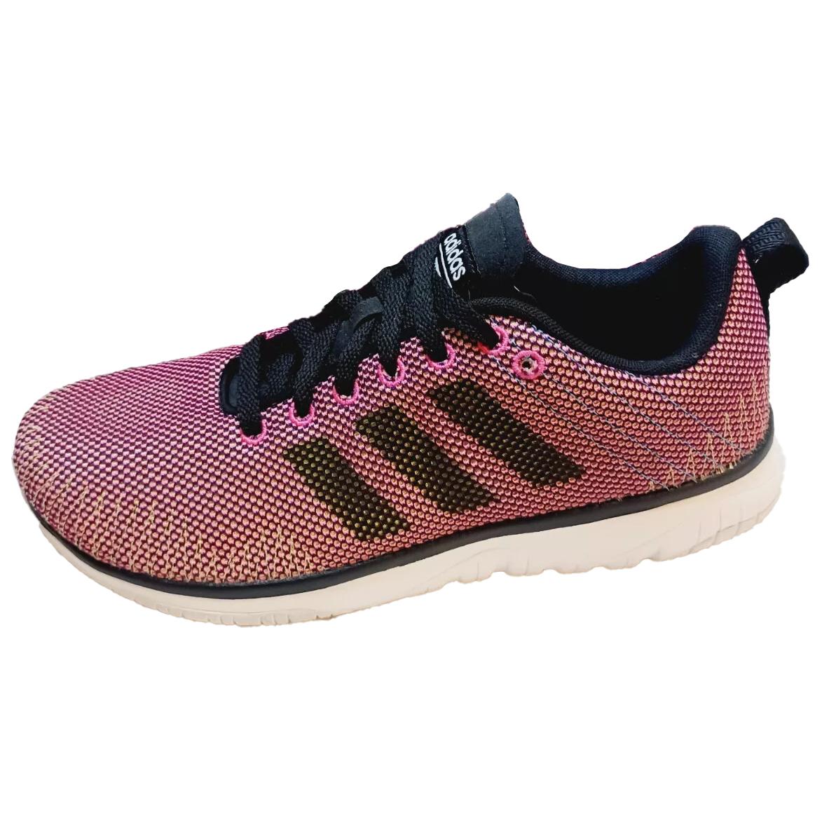 Adidas Cloudfoam Super Fle Comfortable Slip Resistant Abrasion Resistant Low top Casual Shoes Women's Pink