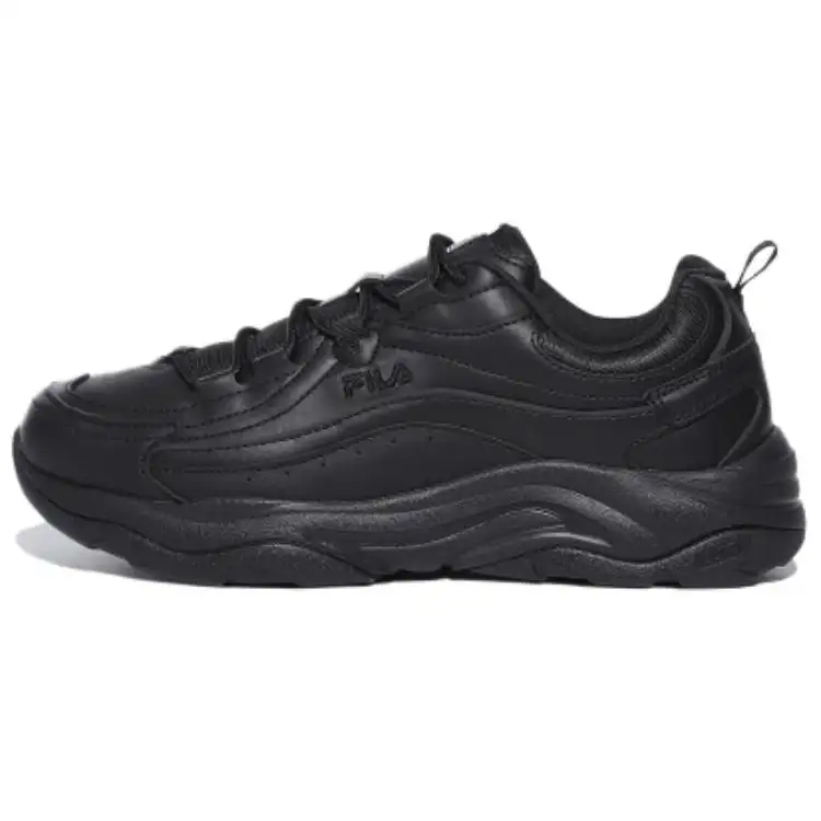 FILA Ray Comfortable And Lightweight Low top Casual Shoes Unisex Black