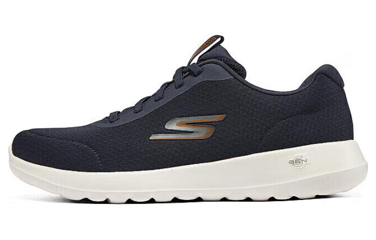 Skechers Skechers GO WALK Max comfortable shock-absorbing wear-resistant low-cut lifestyle shoes for men blue-orange