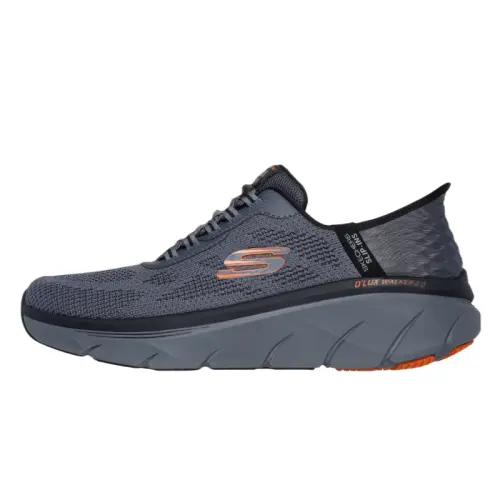 Skechers Slip Ins Low top Casual Shoes Men's Gray Orange