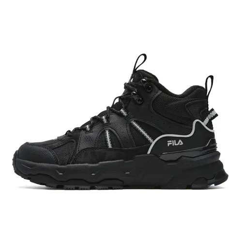 FILA TREK 1S MID WE Fleece Lined Baby's Breath, Fashion Vintage Individual Trendy Sports Versatile Comfortable
