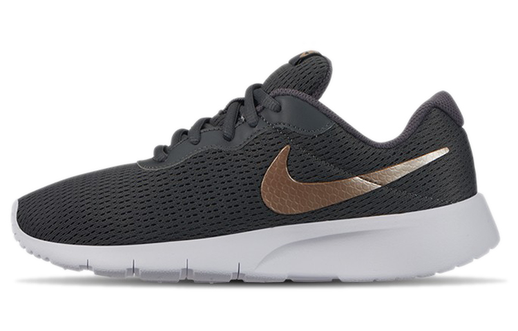 Nike Tanjun fabric, comfortable and versatile, shock-absorbing, non-slip, wear-resistant, breathable and lightweight, low-cut lifestyle shoes for women, black and gold