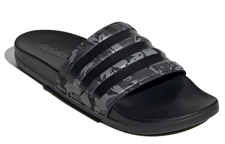 Шлепанцы adidas Adilette Comfort Slides (черно-серые) — фото 3