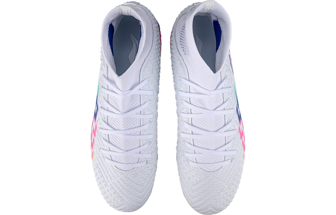 Li Ning Shadow Swift 2 TF Turf Artificial Turf Cushioning Soccer Shoes Men’s Blue White Colorful