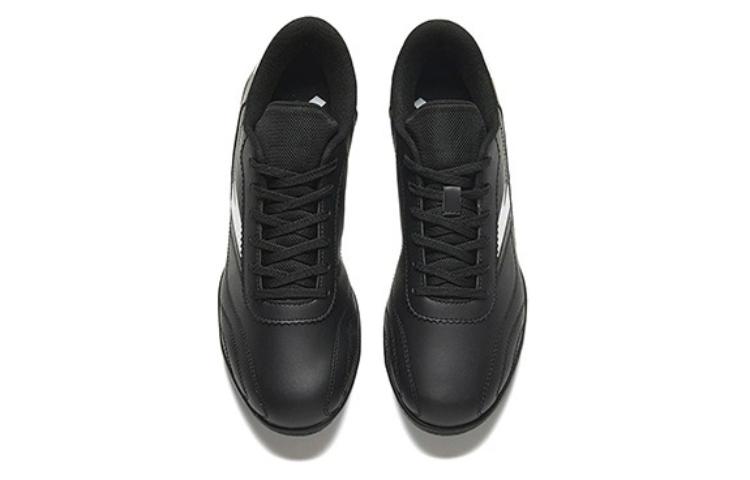 Anta TF Turf Artificial Turf Slip Resistant Abrasion Resistant Soccer Shoes Men’s Black White