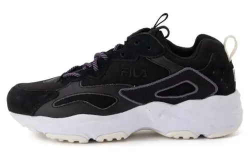 FILA Ray Tracer Comfortable Low top Casual Shoes Unisex Black White