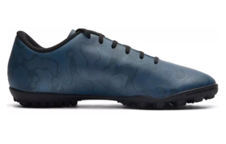 Anta TF Turf Artificial Turf Slip Resistant Abrasion Resistant Soccer Shoes Men’s Blue