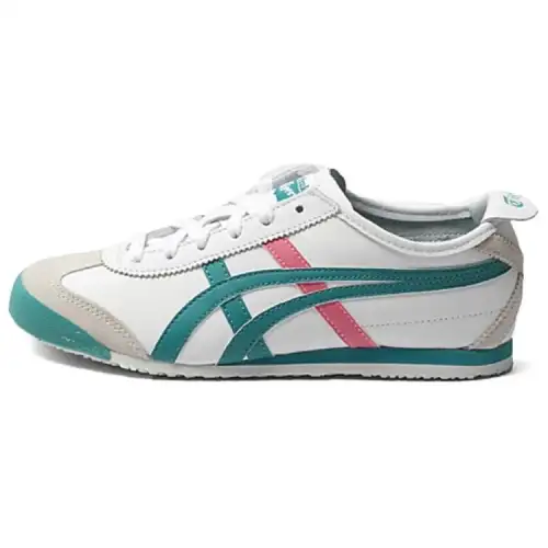 Onitsuka Tiger MEXICO 66 Cushioning Slip Resistant Abrasion Resistant Low top Casual Shoes Women's Green Red White