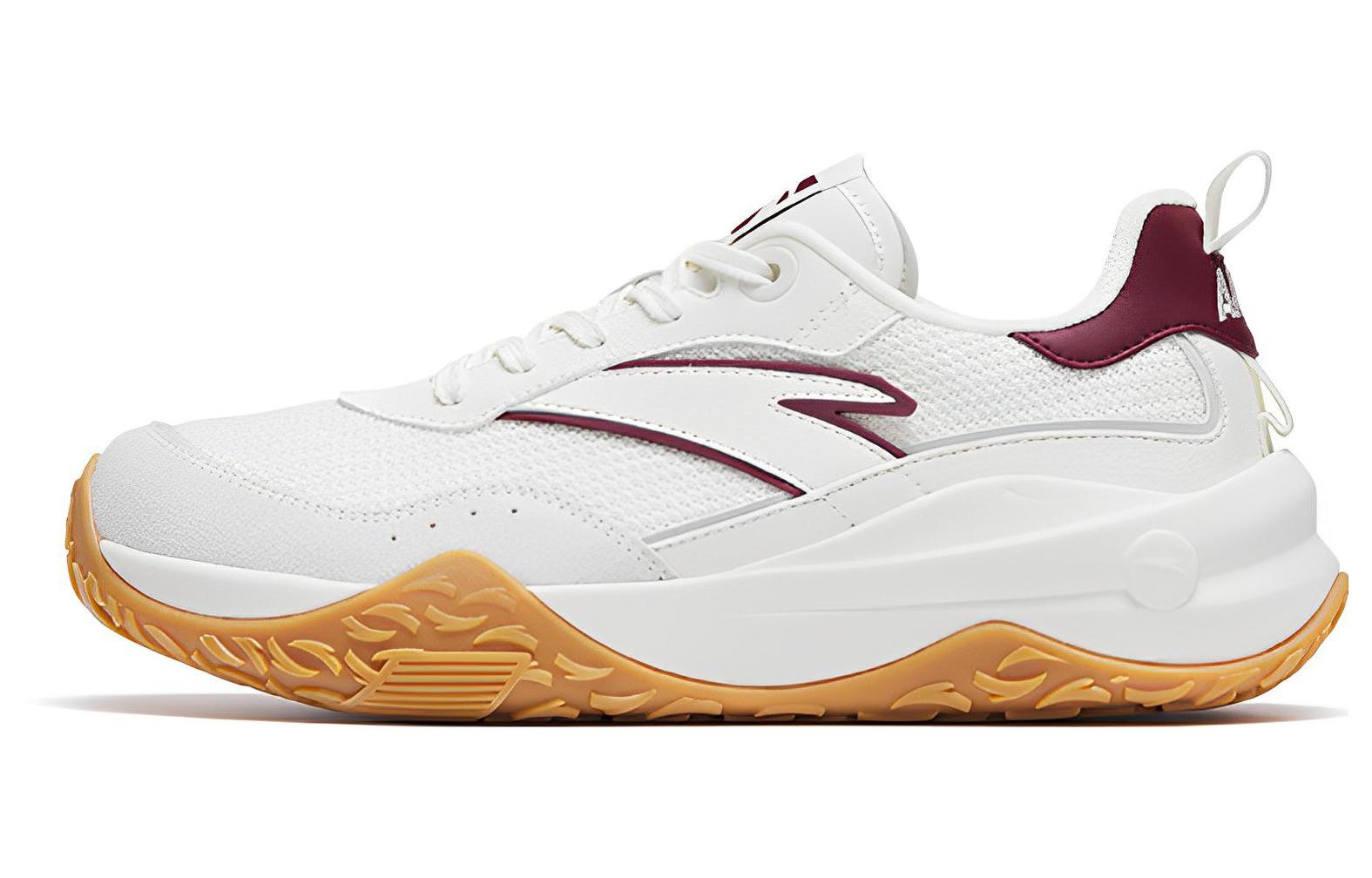 Anta Journey Slip Resistant, Abrasion Resistant, Lightweight Low top Sports Casual Shoes White Gray Red