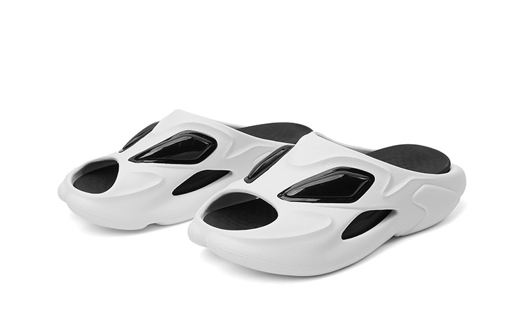 LPMX Quiet Abrasion Resistant Slide Slippers Unisex White