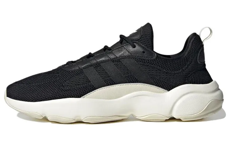 Adidas Originals Haiwee Slip Resistant, Abrasion Resistant, Lightweight Low top Casual Shoes Unisex Black