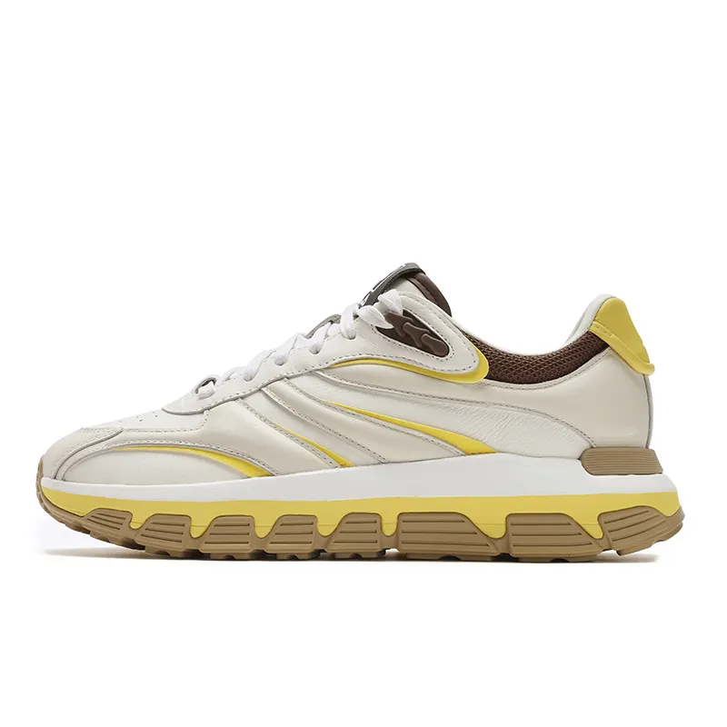 FILA Fashion Low top Casual Shoes Women's Beige Yellow