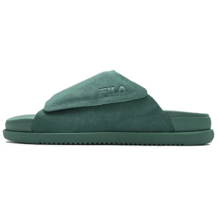 FILA Skin Friendly And Comfortable Casual Slide Slippers Men's Cool Green