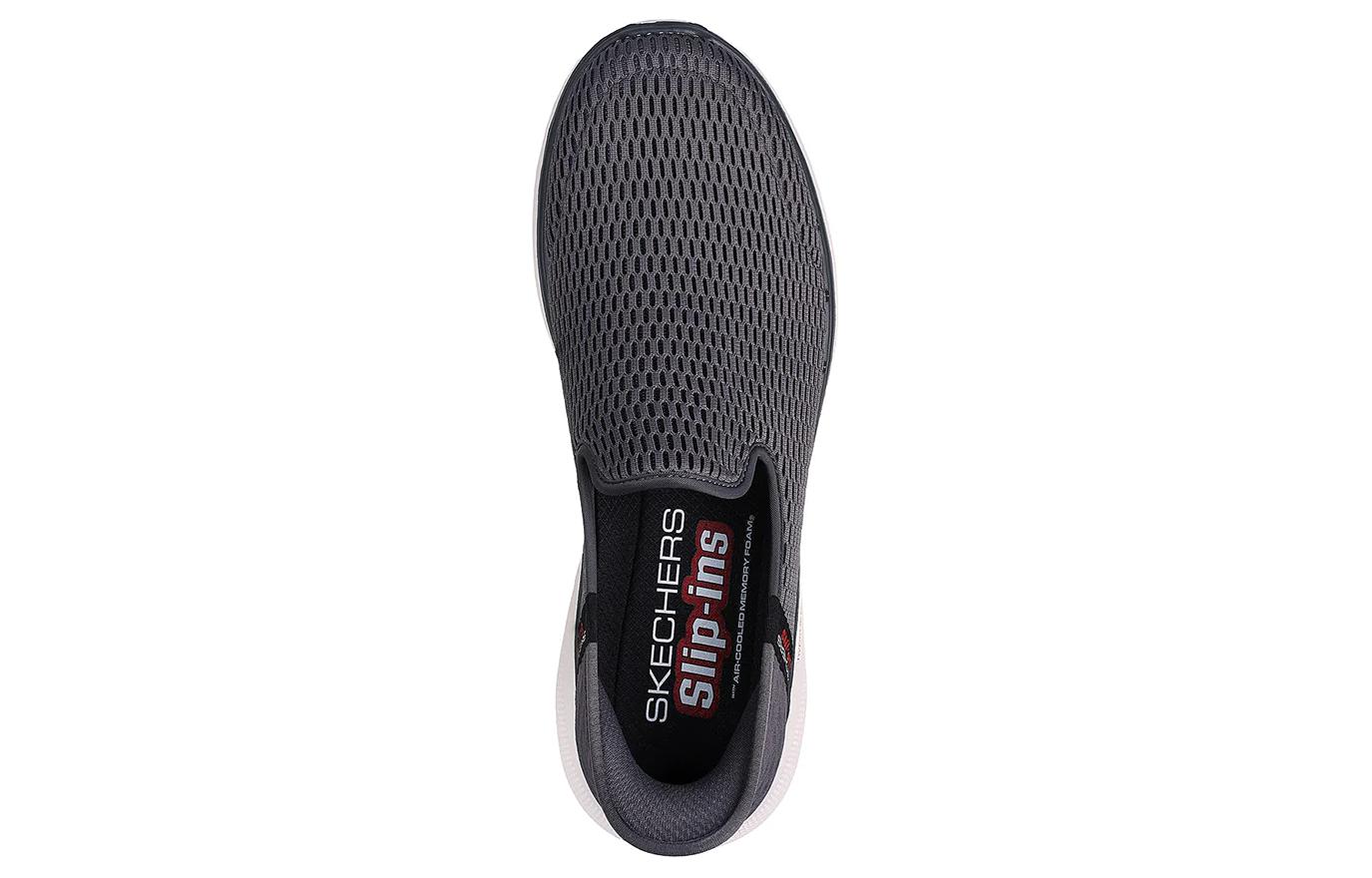 Skechers Go Walk 6 Shoes ‘Grey Red White’