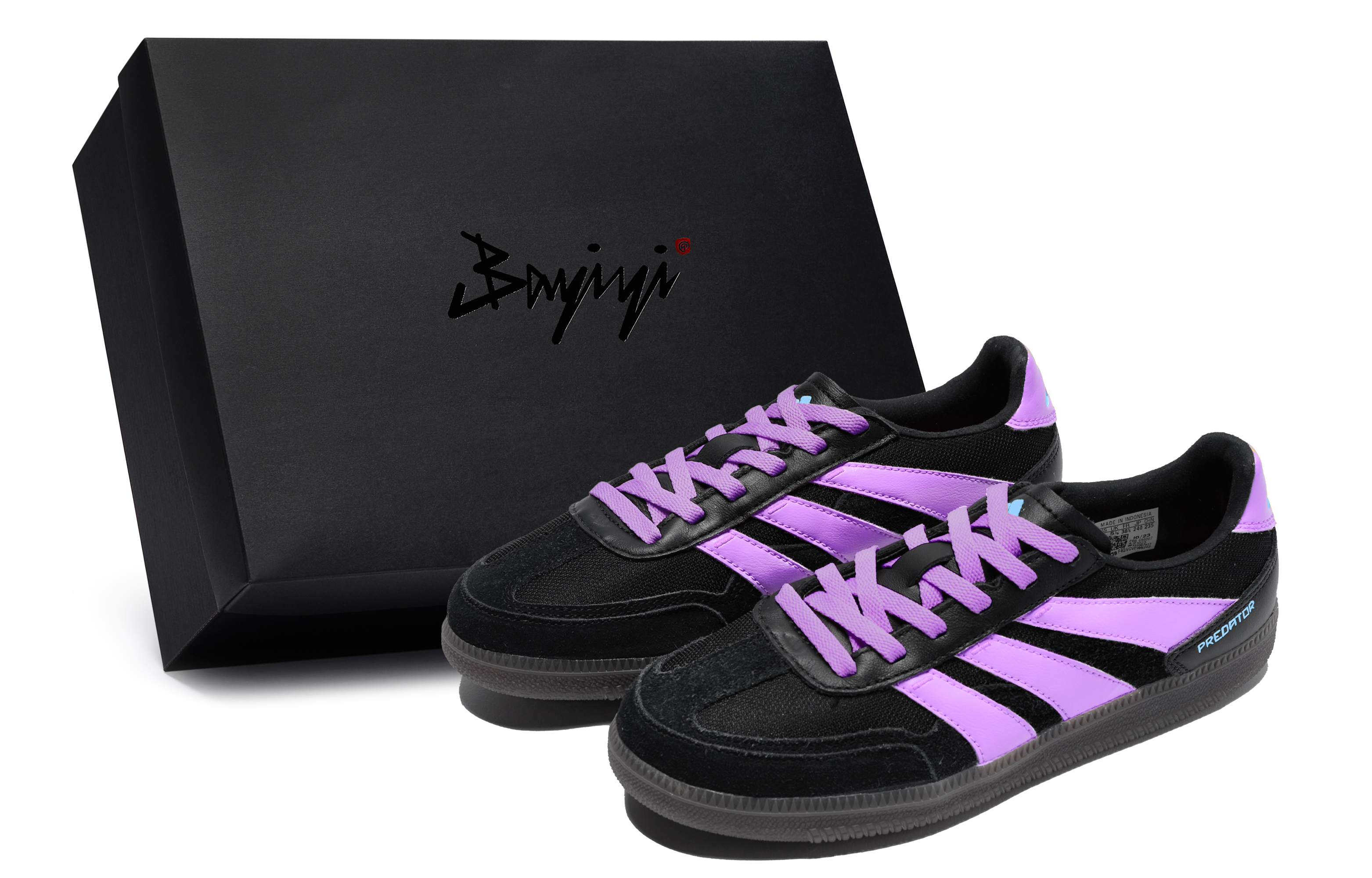 Adidas 811 Manufacturing, Rainbow Phantom Purple, Special Shoe Box Low top Casual Shoes Unisex Black Purple