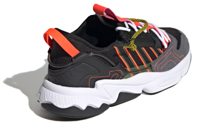 Кеды adidas Originals Ozweego Zip (черно-оранжевые) — фото 4
