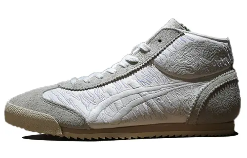 Onitsuka Tiger Mexico Mid Runner Lace Up Cushioning Slip Resistant Abrasion Resistant Mid top Casual Shoes Unisex
